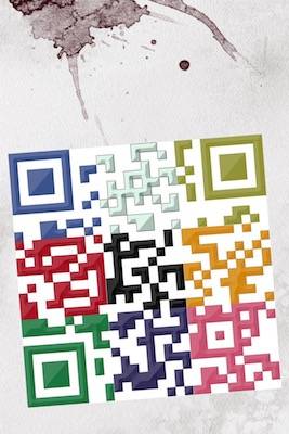 QR code puzzle.