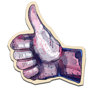 Thumb decal