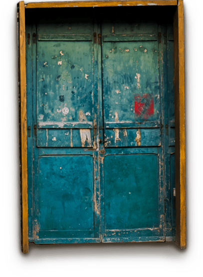 blue-aqua-door